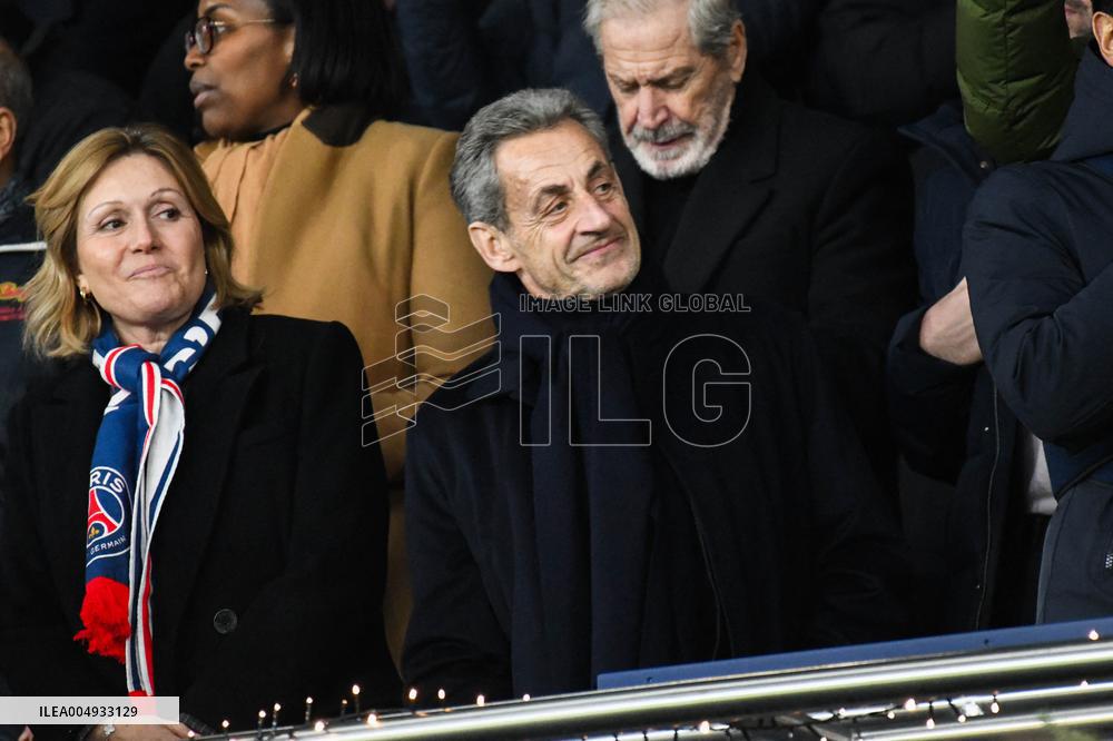 Champions League - Nicolas Sarkozy At PSG Vs Tottenham - Paris