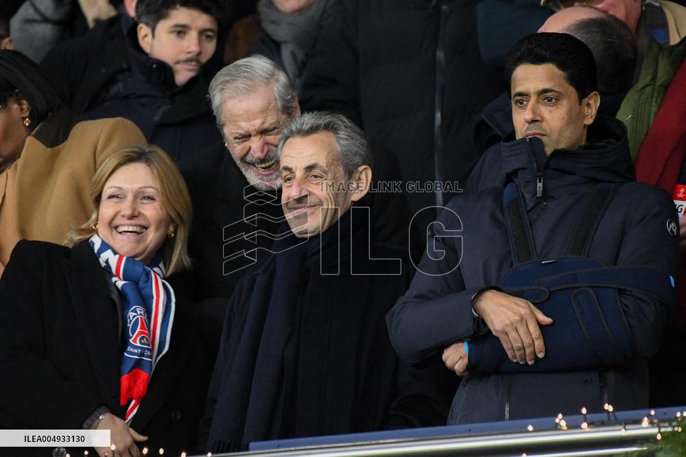 Champions League - Nicolas Sarkozy At PSG Vs Tottenham - Paris
