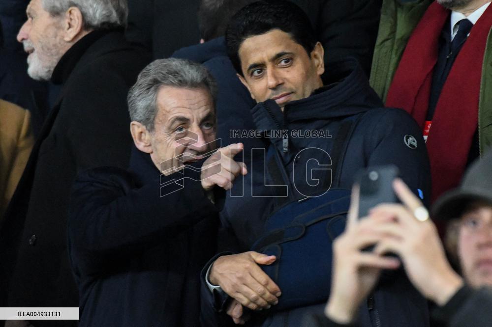 Champions League - Nicolas Sarkozy At PSG Vs Tottenham - Paris