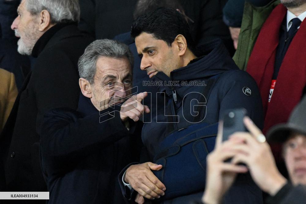 Champions League - Nicolas Sarkozy At PSG Vs Tottenham - Paris