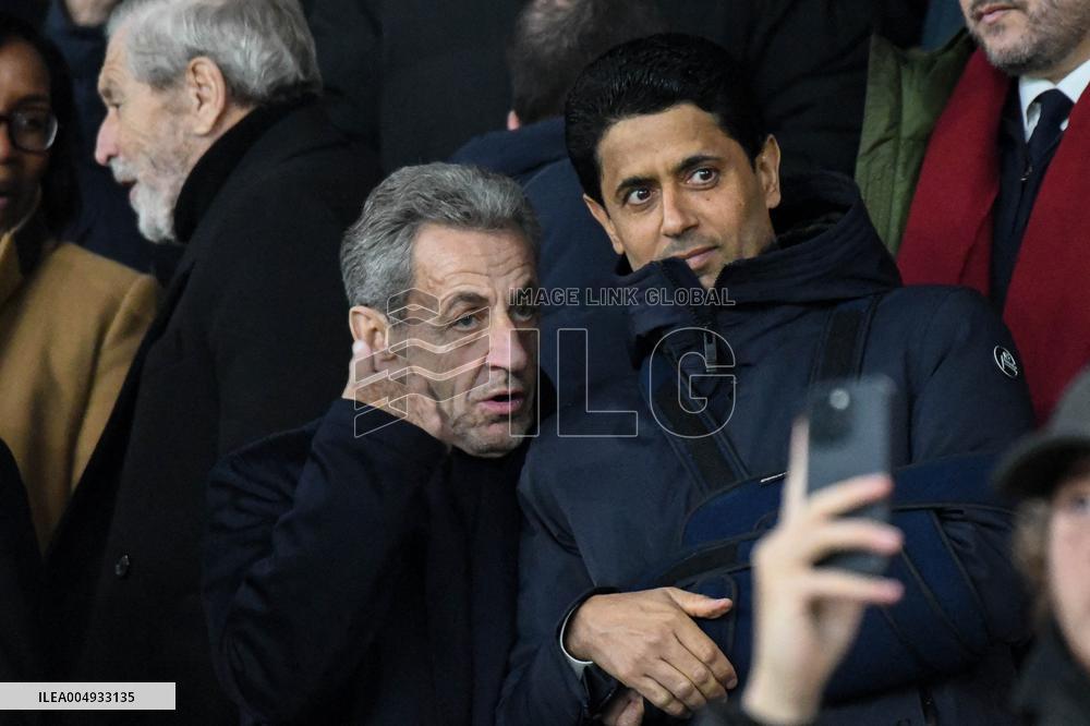 Champions League - Nicolas Sarkozy At PSG Vs Tottenham - Paris