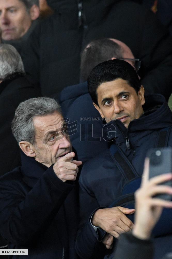 Champions League - Nicolas Sarkozy At PSG Vs Tottenham - Paris
