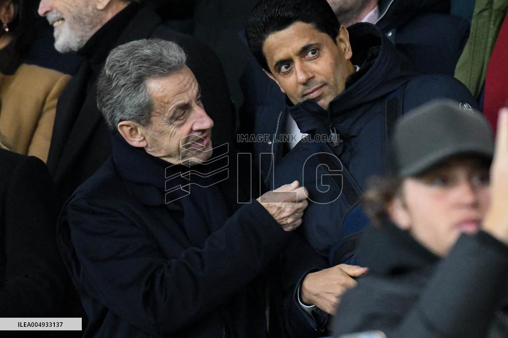Champions League - Nicolas Sarkozy At PSG Vs Tottenham - Paris