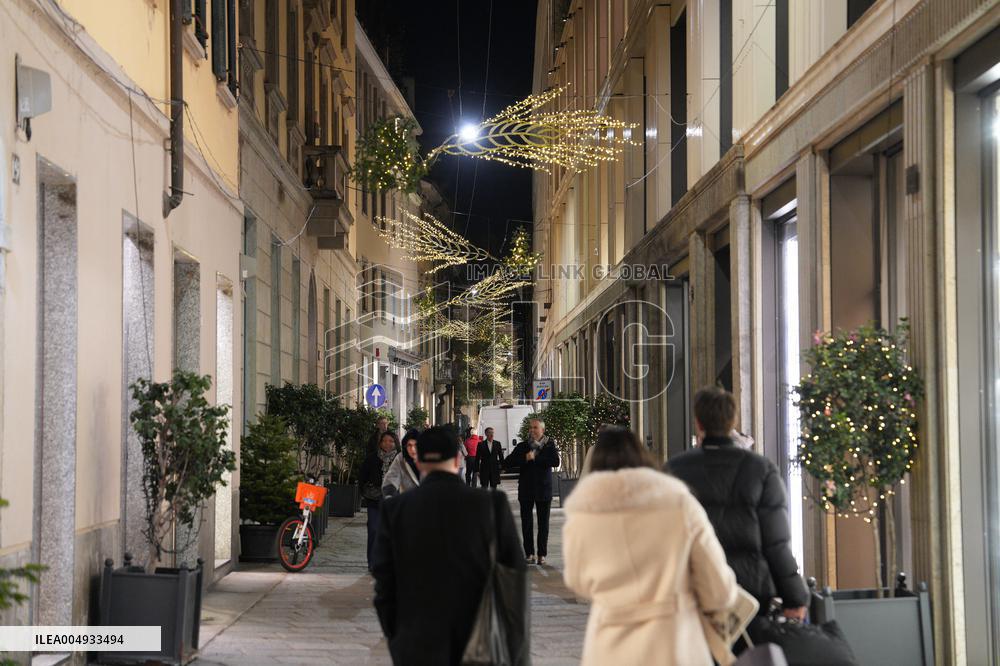 Christmas Lights and Decorations in Milan - Italy