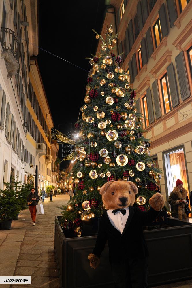 Christmas Lights and Decorations in Milan - Italy