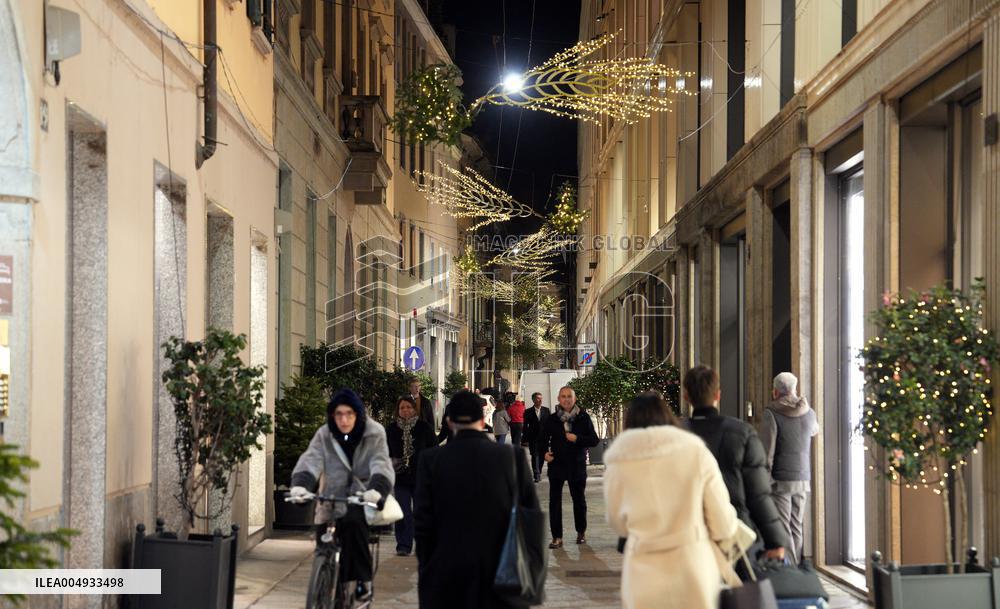 Christmas Lights and Decorations in Milan - Italy