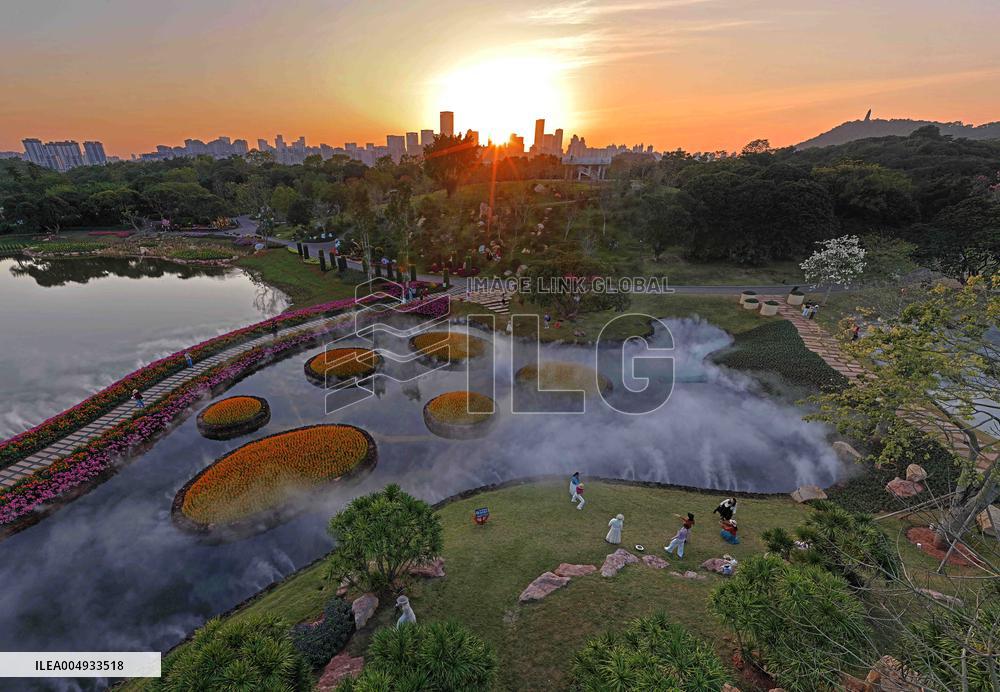 Flowers At The Qingxiu Mountain Scenic Area - China