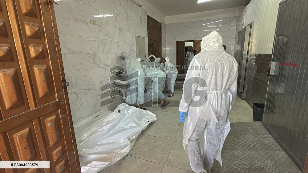 Red Cross Receives Bodies From Israel - Khan Younis