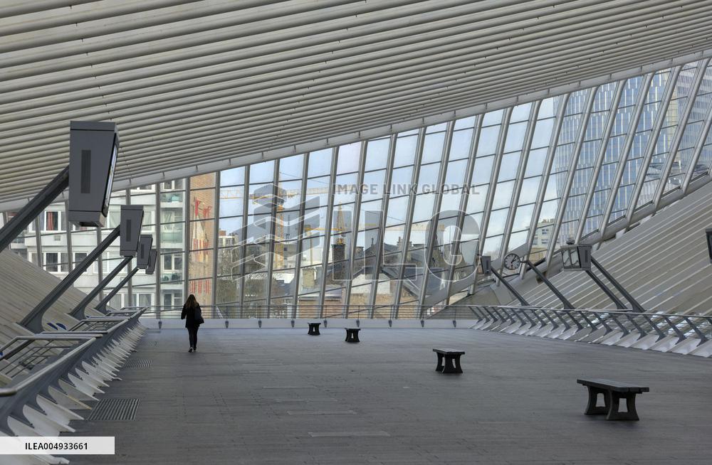 National Strike in Belgium - Liege Station