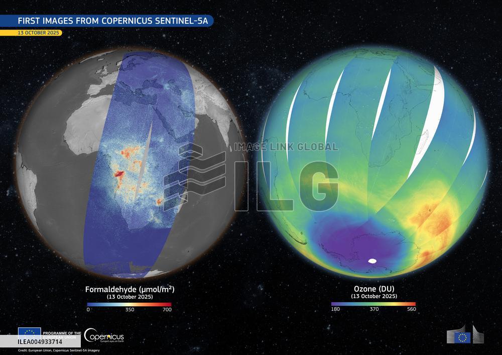 First images From Copernicus Sentinel-5A