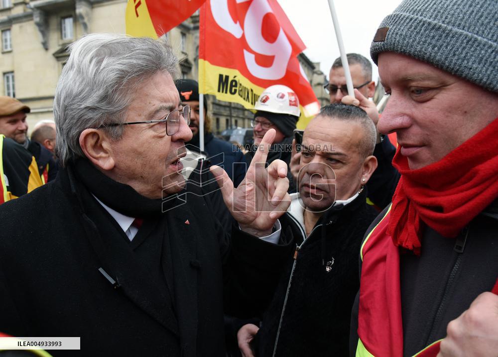 ArcelorMittal Rally in Front of the National Assembly - Paris