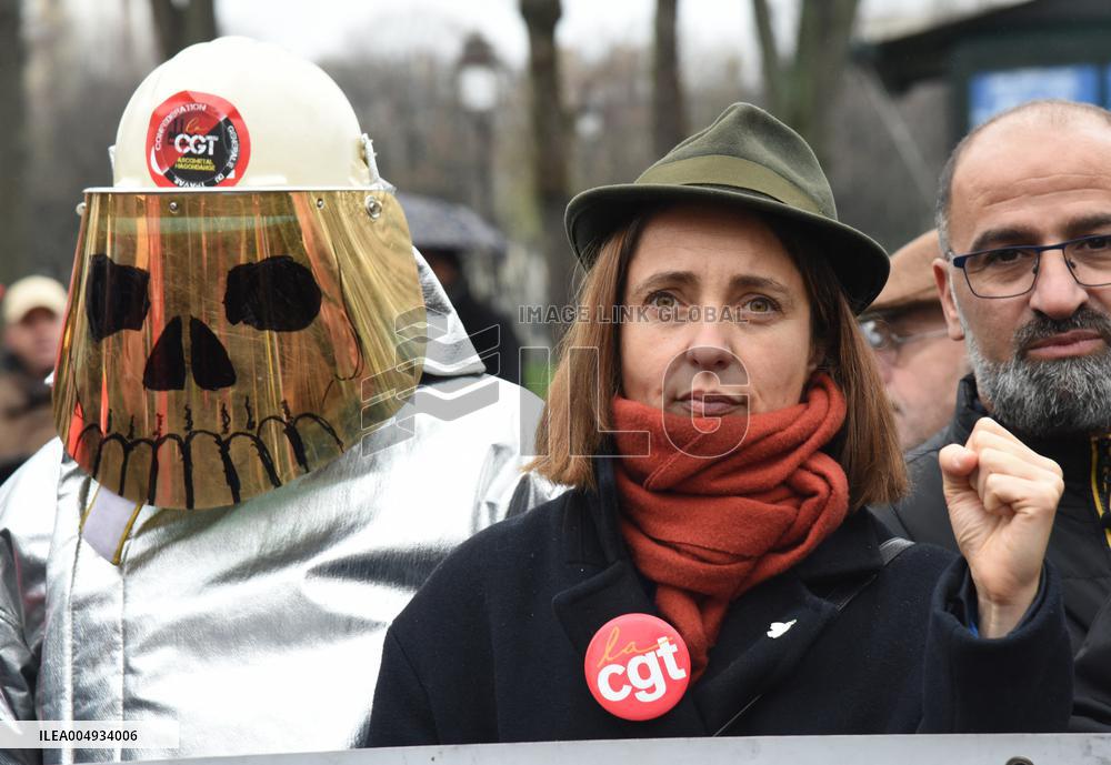 ArcelorMittal Rally in Front of the National Assembly - Paris