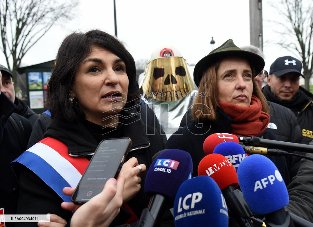 ArcelorMittal Rally in Front of the National Assembly - Paris