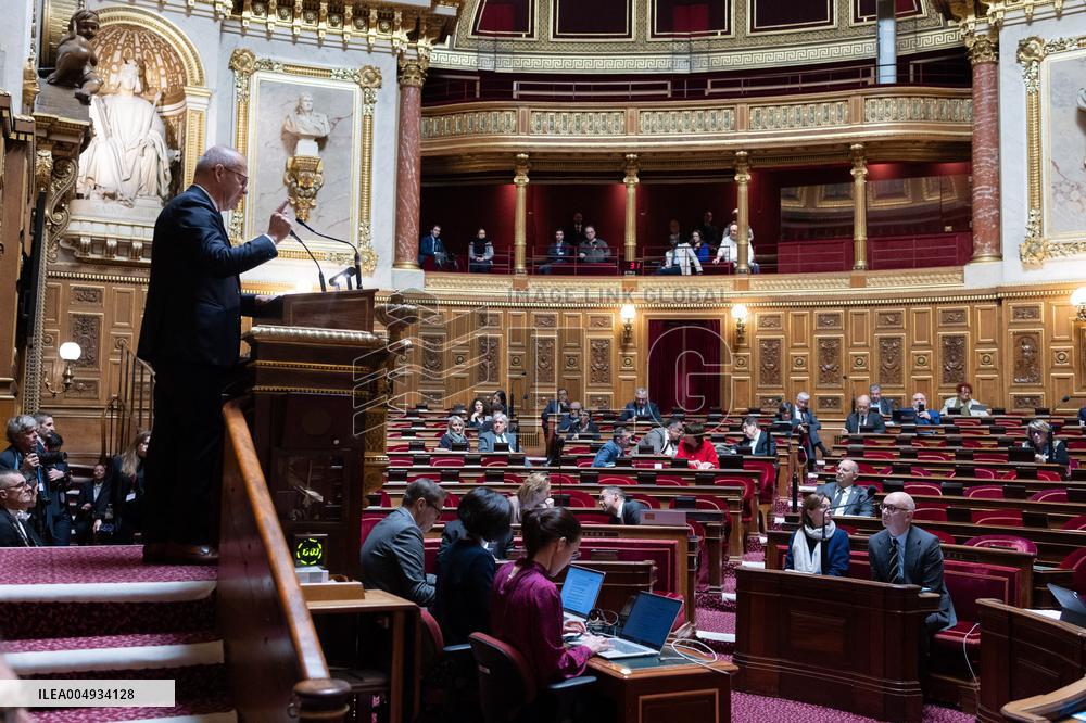Finance Bill debate at the Senate - Paris