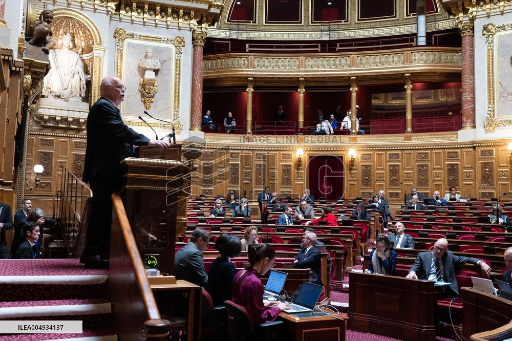 Finance Bill debate at the Senate - Paris