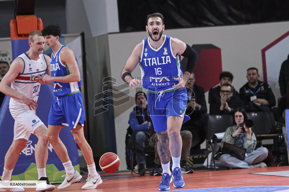 BASKET - Basket FIBA Europe Cup - FIBA Basketball World Cup 2027 Qualifiers- Italy vs Iceland