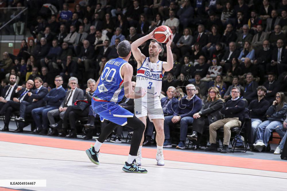 BASKET - Basket FIBA Europe Cup - FIBA Basketball World Cup 2027 Qualifiers- Italy vs Iceland