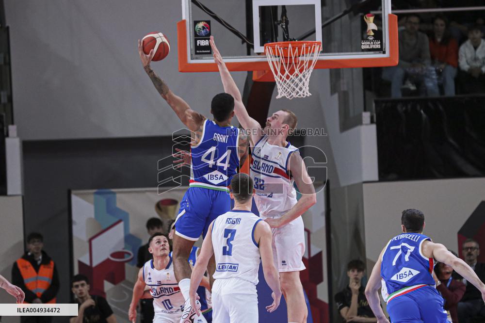 BASKET - Basket FIBA Europe Cup - FIBA Basketball World Cup 2027 Qualifiers- Italy vs Iceland
