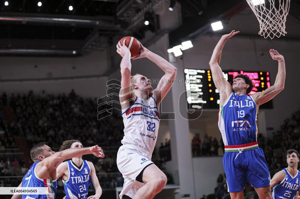 BASKET - Basket FIBA Europe Cup - FIBA Basketball World Cup 2027 Qualifiers- Italy vs Iceland