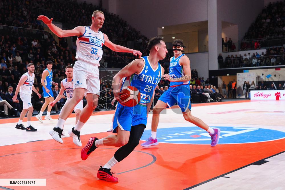 BASKET - Basket FIBA Europe Cup - FIBA Basketball World Cup 2027 Qualifiers- Italy vs Iceland