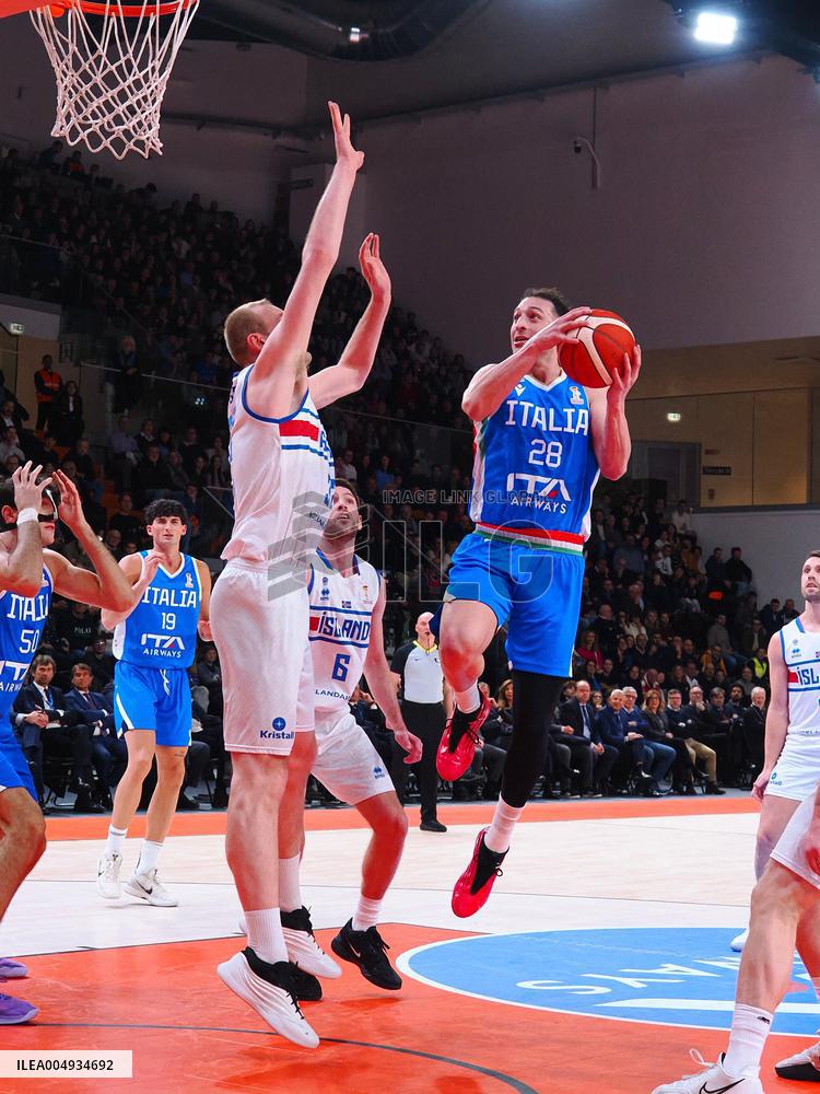 BASKET - Basket FIBA Europe Cup - FIBA Basketball World Cup 2027 Qualifiers- Italy vs Iceland