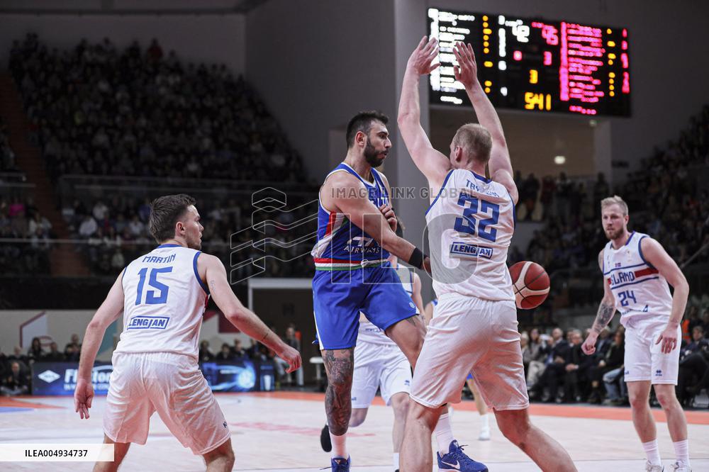 BASKET - Basket FIBA Europe Cup - FIBA Basketball World Cup 2027 Qualifiers- Italy vs Iceland