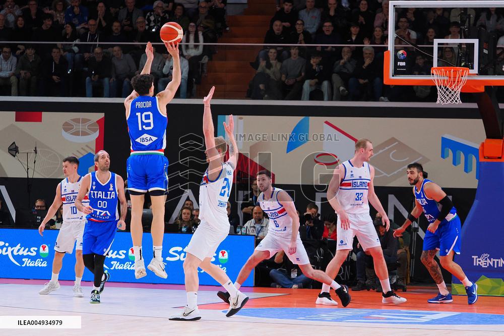 BASKET - Basket FIBA Europe Cup - FIBA Basketball World Cup 2027 Qualifiers- Italy vs Iceland