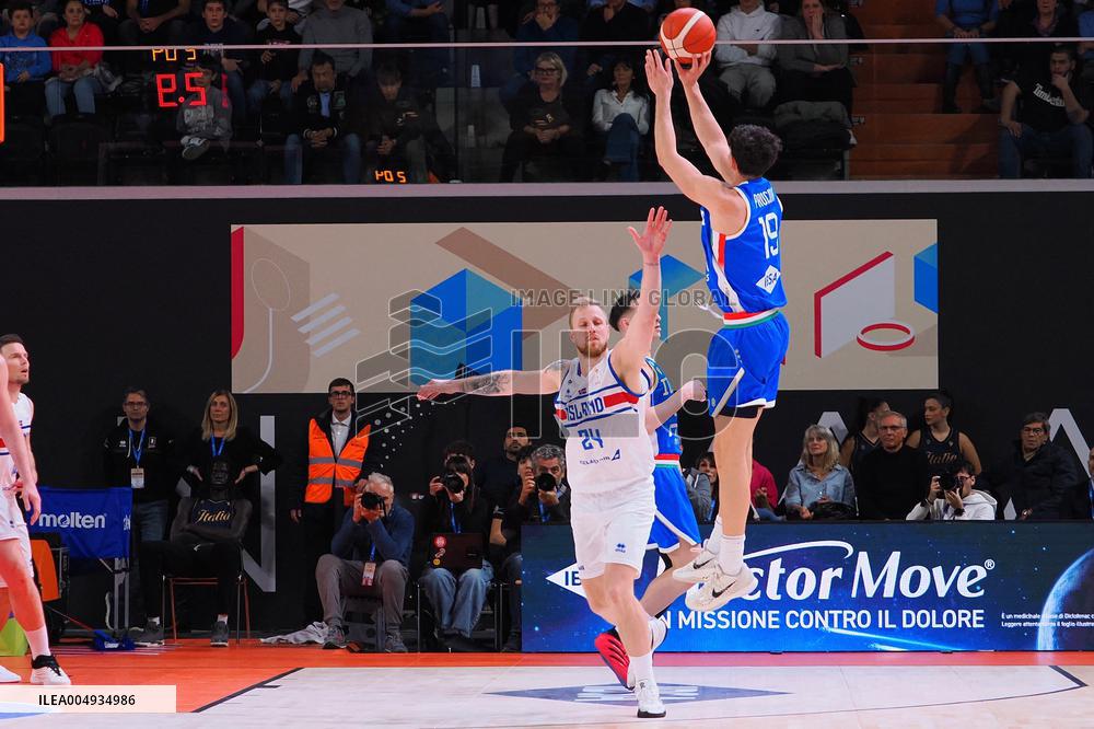 BASKET - Basket FIBA Europe Cup - FIBA Basketball World Cup 2027 Qualifiers- Italy vs Iceland