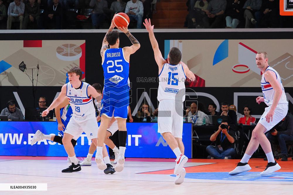 BASKET - Basket FIBA Europe Cup - FIBA Basketball World Cup 2027 Qualifiers- Italy vs Iceland