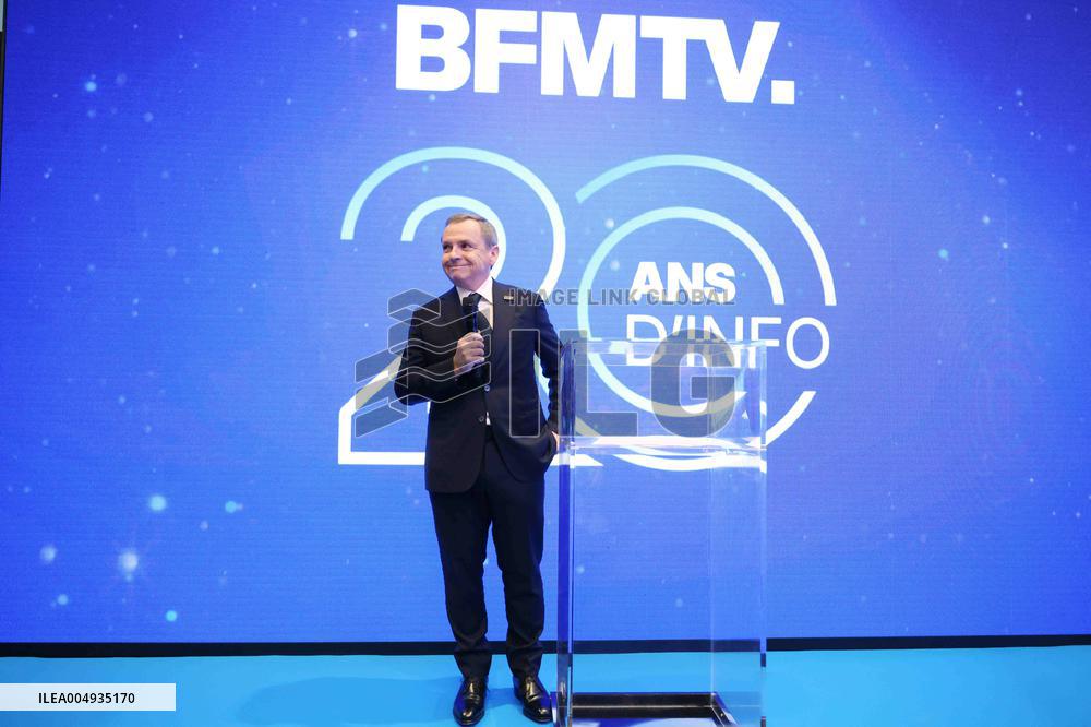 Exclusive - BFMTV 20th Anniversary - Paris
