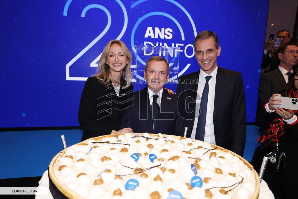 Exclusive - BFMTV 20th Anniversary - Paris