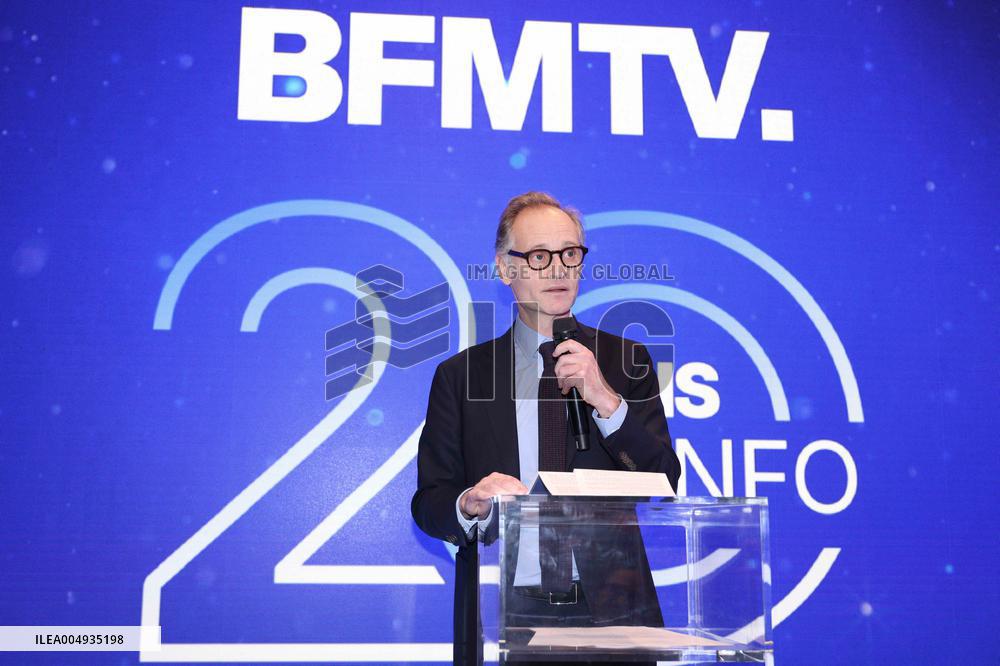 Exclusive - BFMTV 20th Anniversary - Paris