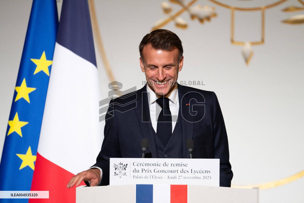 Award ceremony for the Prix Goncourt des Lyceens - Paris