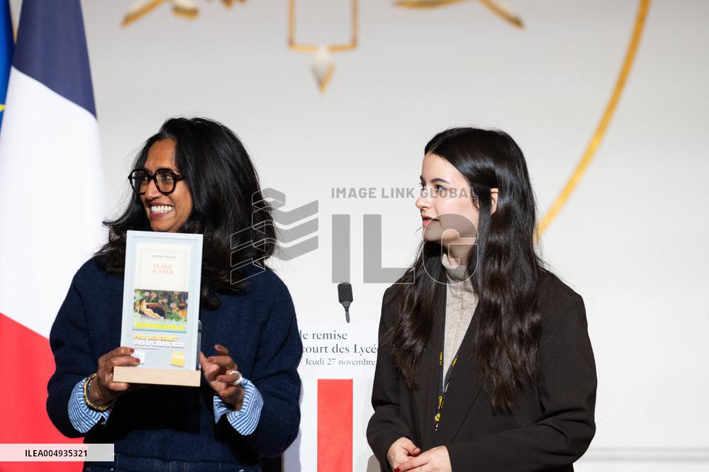 Award ceremony for the Prix Goncourt des Lyceens - Paris