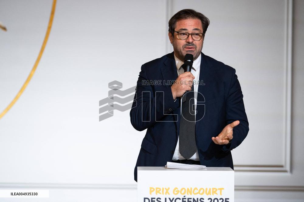 Award ceremony for the Prix Goncourt des Lyceens - Paris