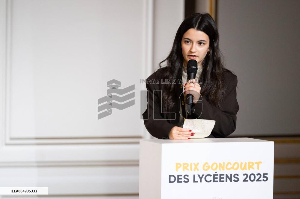Award ceremony for the Prix Goncourt des Lyceens - Paris