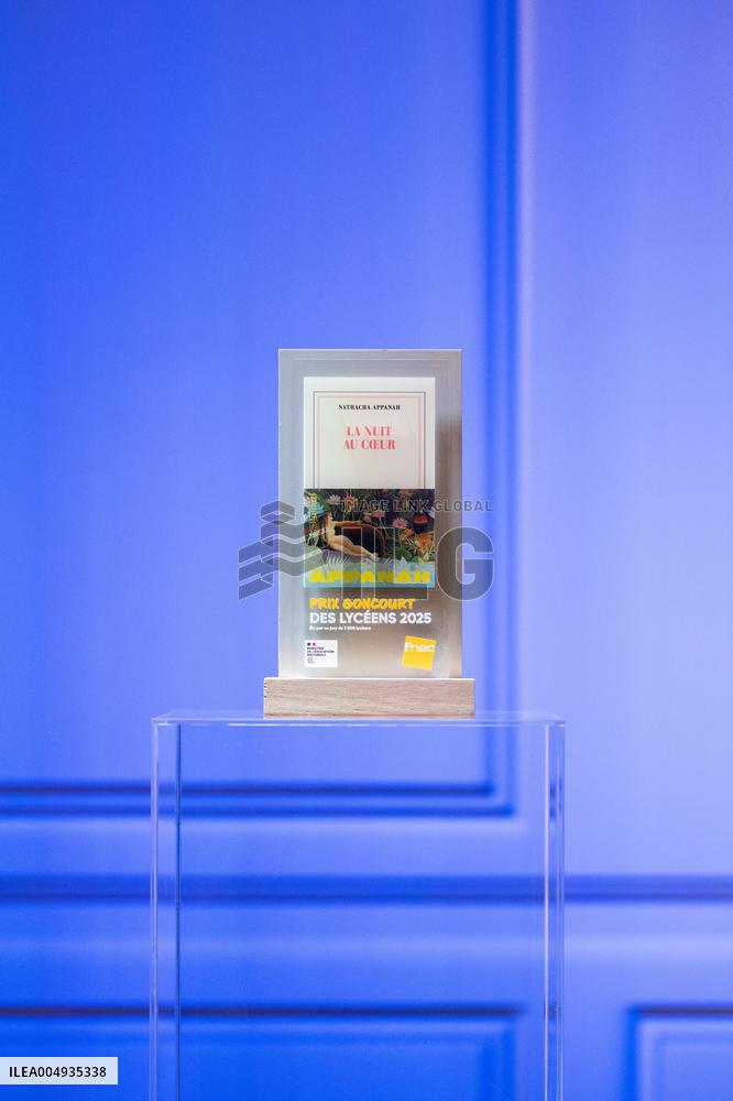 Award ceremony for the Prix Goncourt des Lyceens - Paris