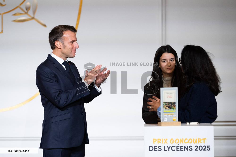 Award ceremony for the Prix Goncourt des Lyceens - Paris