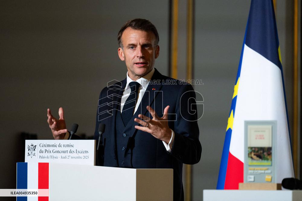 Award ceremony for the Prix Goncourt des Lyceens - Paris