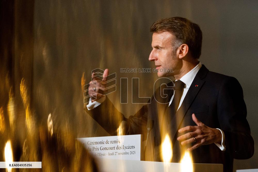 Award ceremony for the Prix Goncourt des Lyceens - Paris