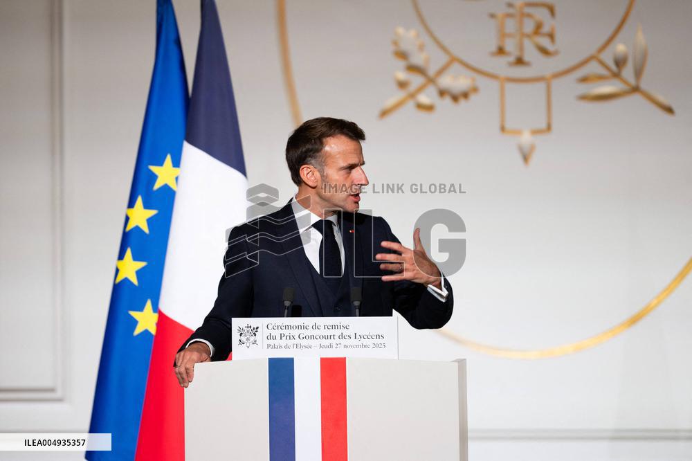 Award ceremony for the Prix Goncourt des Lyceens - Paris