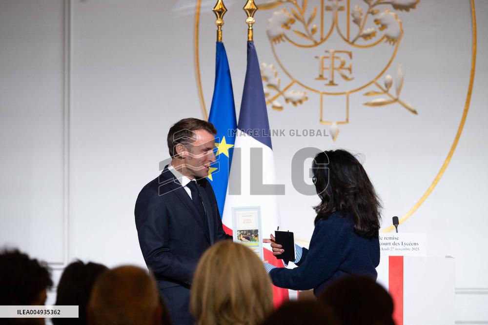 Award ceremony for the Prix Goncourt des Lyceens - Paris