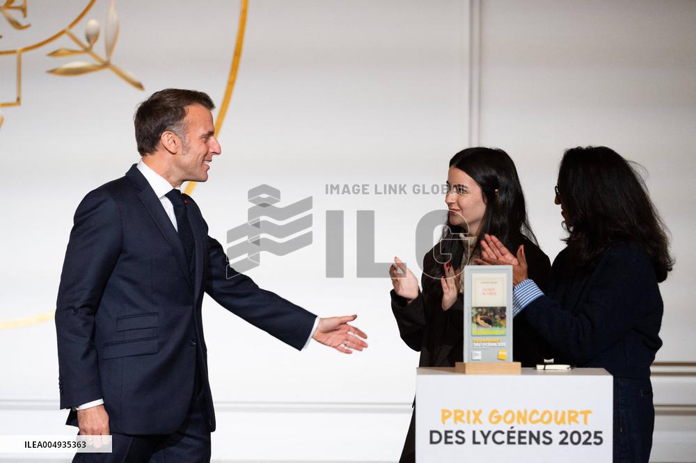 Award ceremony for the Prix Goncourt des Lyceens - Paris