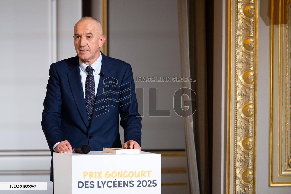 Award ceremony for the Prix Goncourt des Lyceens - Paris