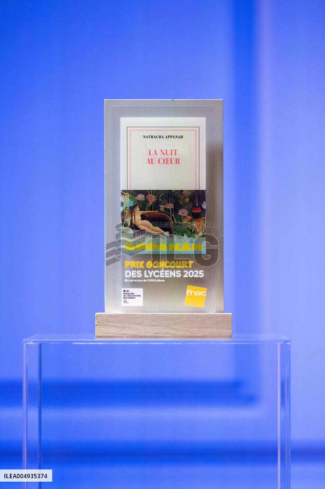 Award ceremony for the Prix Goncourt des Lyceens - Paris