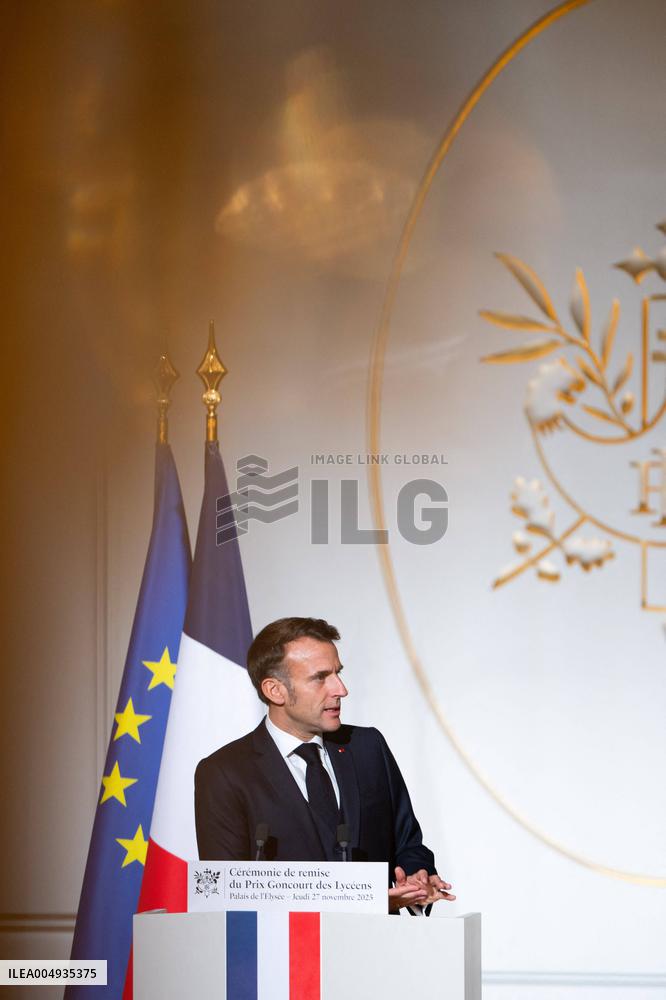 Award ceremony for the Prix Goncourt des Lyceens - Paris