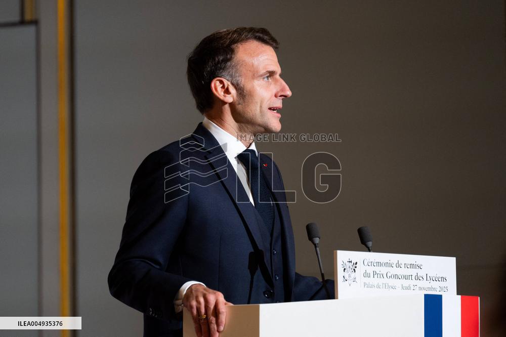 Award ceremony for the Prix Goncourt des Lyceens - Paris