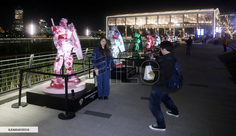 Gundam Art Exhibition at BANDAI NAMCO Carnival in Shanghai