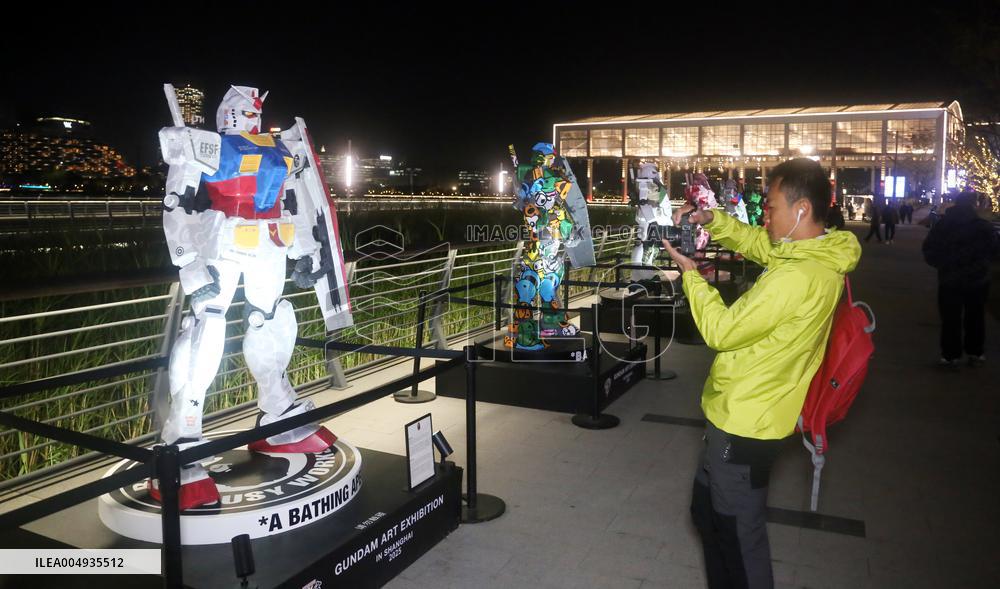 Gundam Art Exhibition at BANDAI NAMCO Carnival in Shanghai