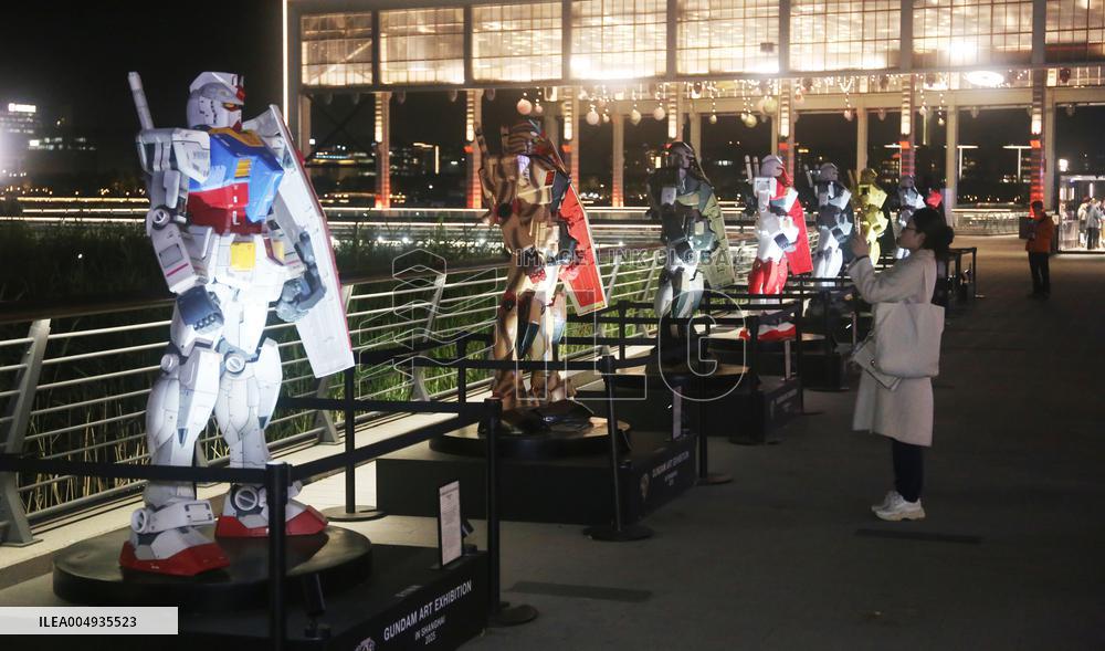 Gundam Art Exhibition at BANDAI NAMCO Carnival in Shanghai